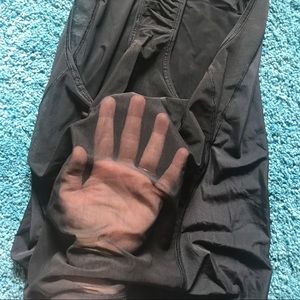 Lululemon Black Mesh Back Tank